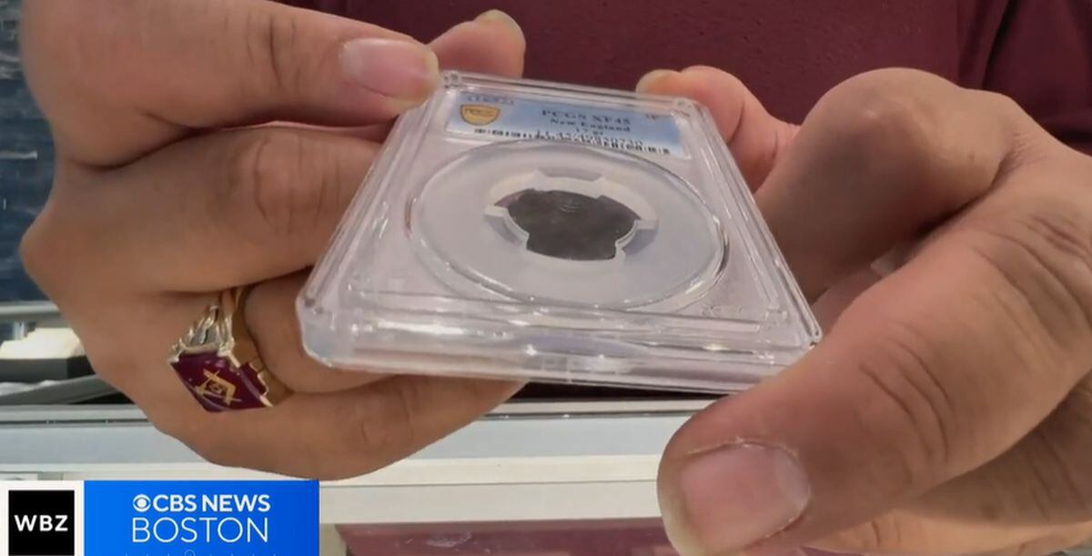 La antigüedad de esta moneda la he hecho muy valiosa (Foto: CBS News Boston)