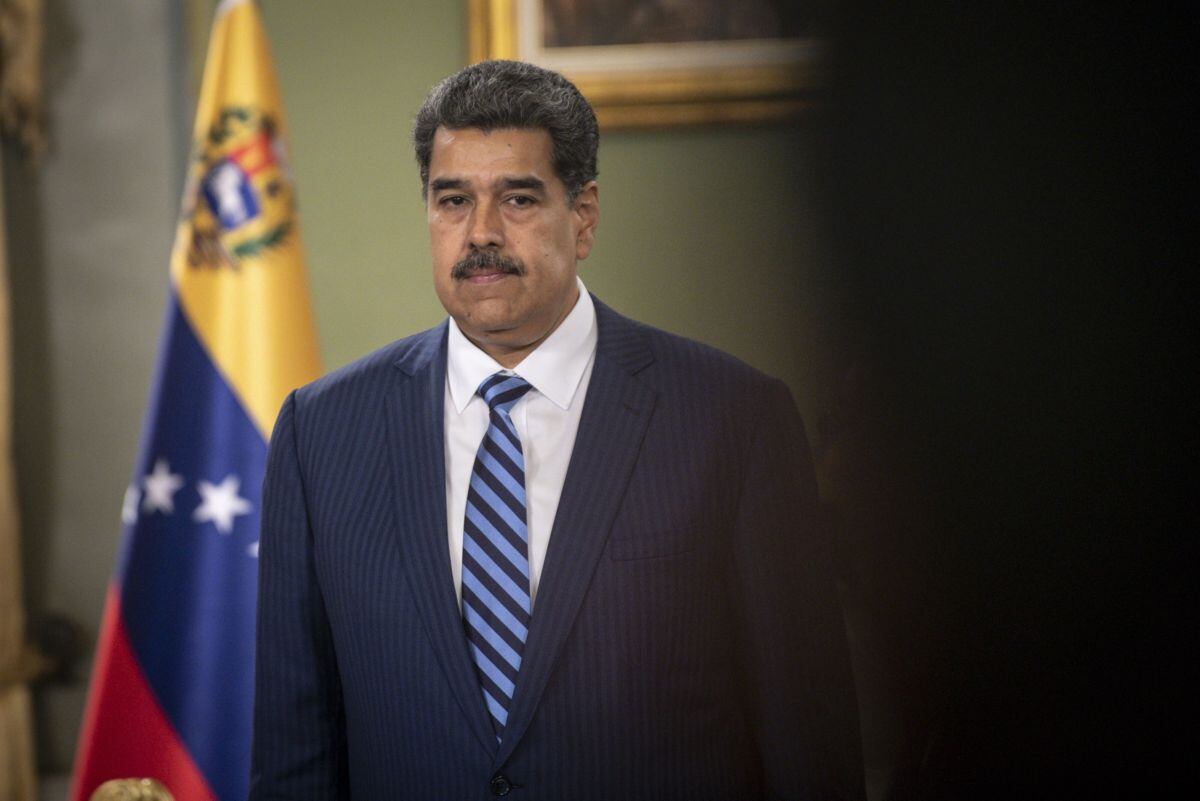 Nicolás Maduro, presidente de Venezuela, durante un evento oficial en el Palacio de Miraflores en Caracas, Venezuela, el miércoles 16 de agosto de 2023.