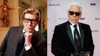 Lagerfeld y Saint Laurent, dos gigantes de la moda con destinos cruzados