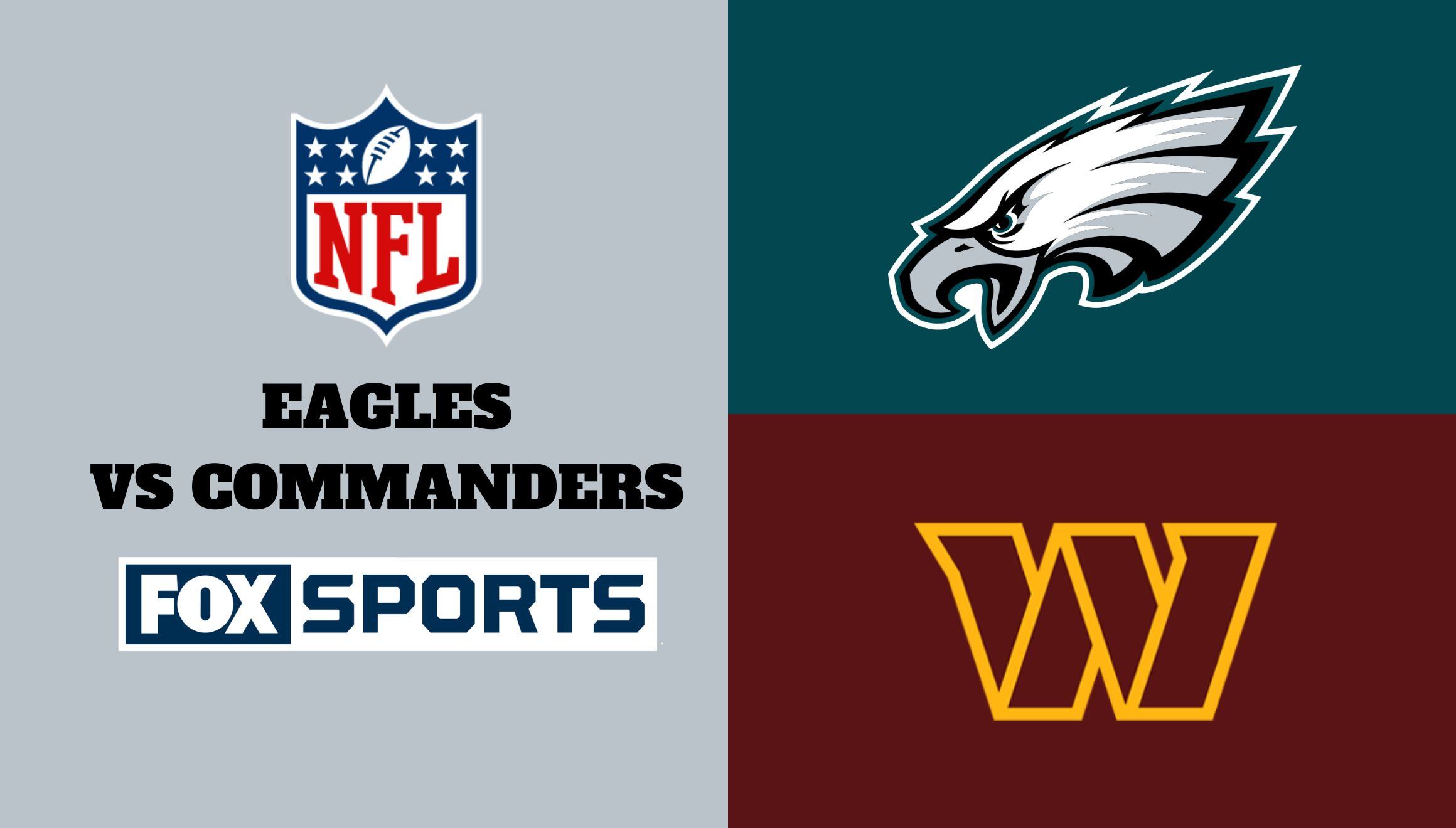 Eagles vs. Commanders por FOX Sports. Descubre cómo verlo por TV y online desde México. Sigue toda la acción de la NFL y no te pierdas este enfrentamiento clave en los playoffs. | Crédito: Mix / Composición