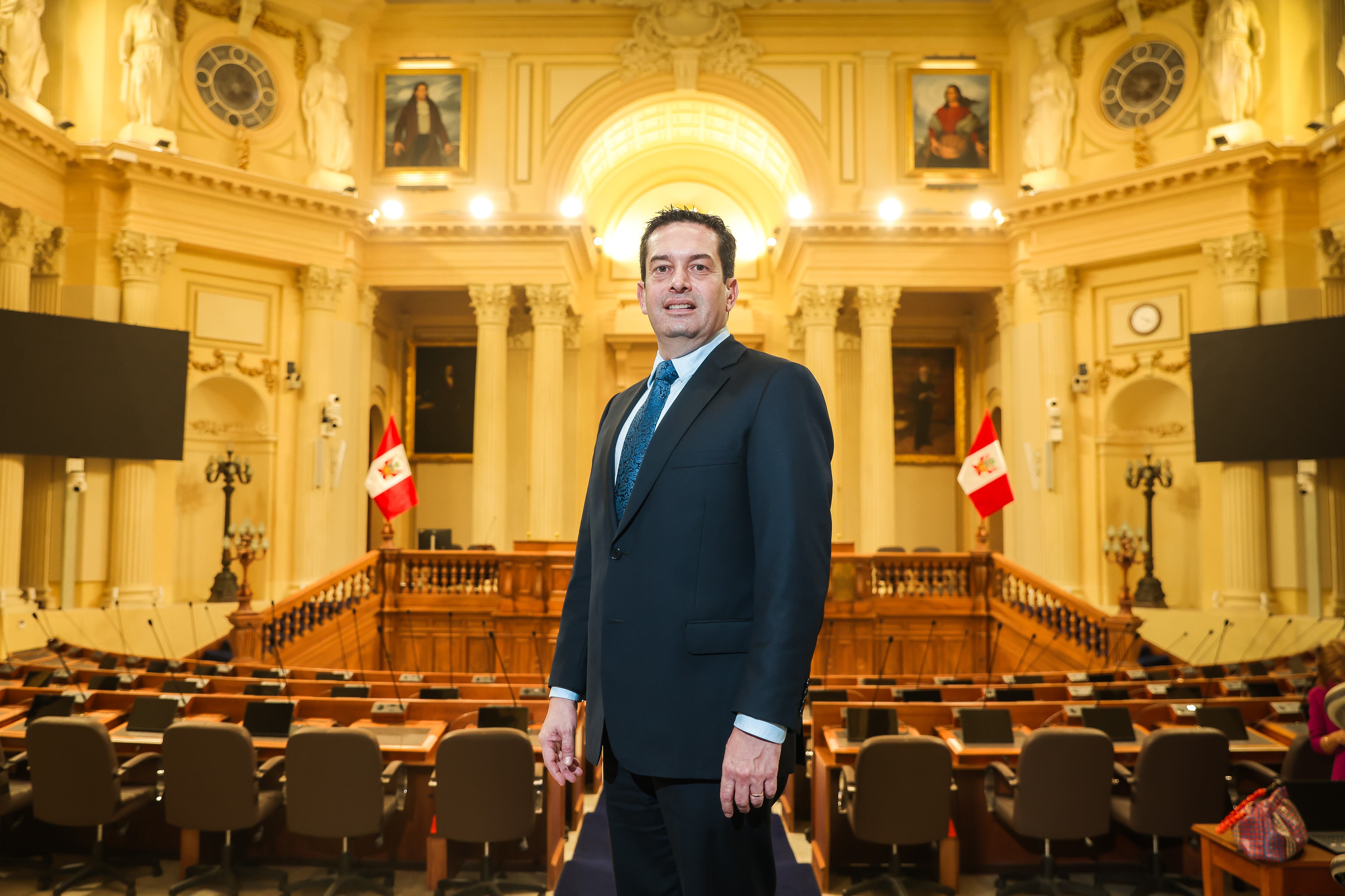 Entrevista a Miguel Ángel Torres Morales, presidente del Senado y segundo vicepresidente de la República. (Foto: Joel Alonzo/GEC)
