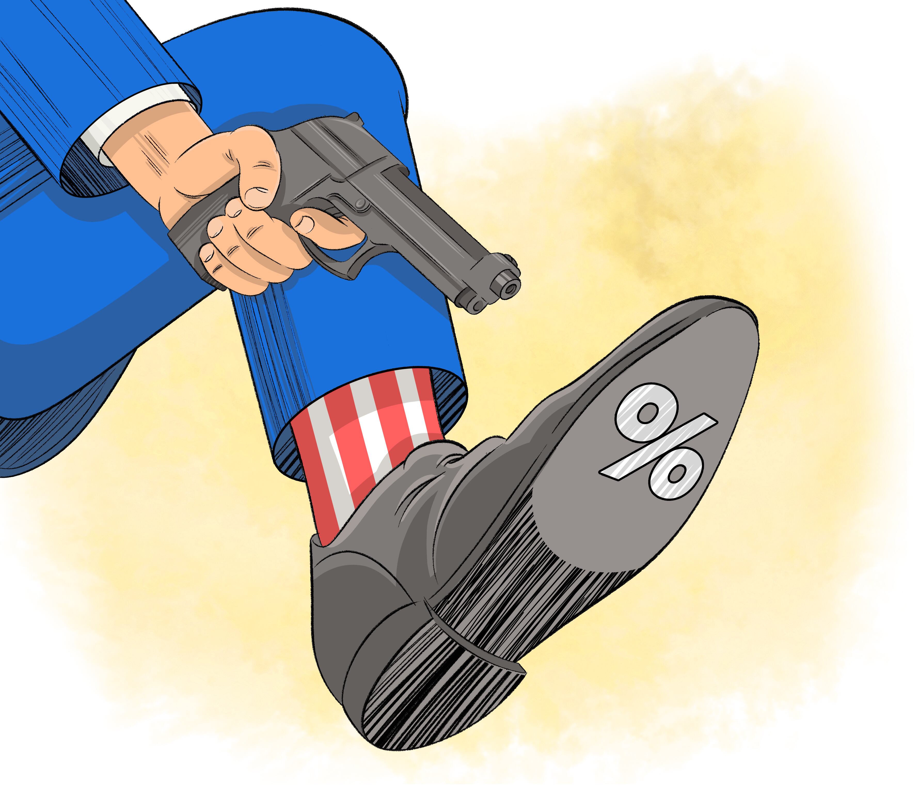 "La amenaza de imponer aranceles a productos de la Unión Europea tiene el potencial efecto de dañar la relación económica más rica del mundo". (Ilustración: Lavida)