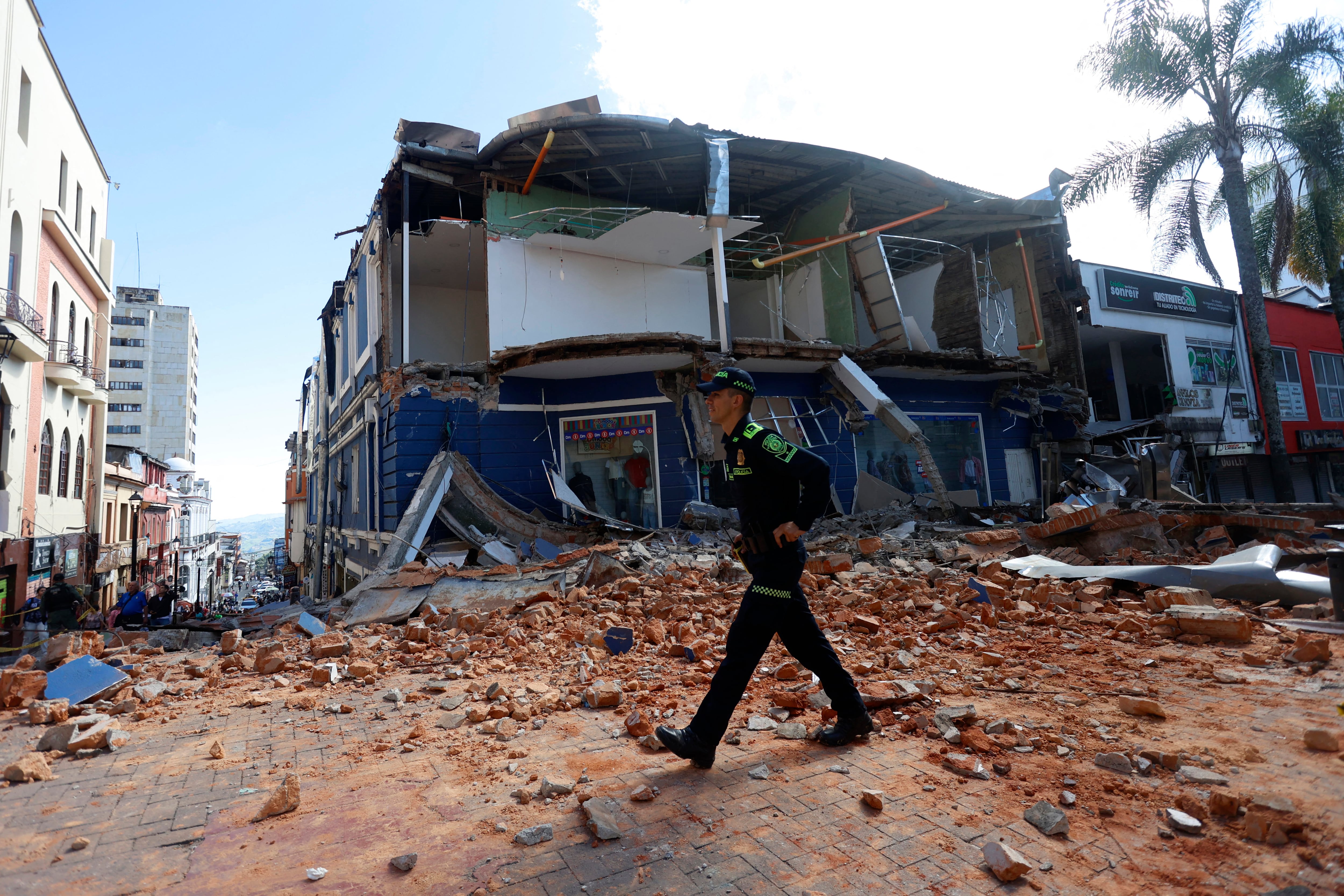 Terremoto en Colombia. (Foto de Jonh Bonilla / AFP).