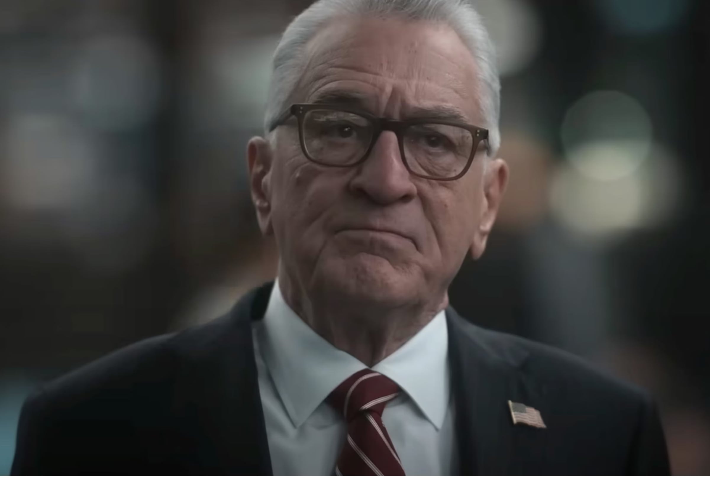 Robert De Niro como el expresidente estadounidense George Mullen en la miniserie dramática de suspenso político "Zero Day" (Foto: Grand Electric / Netflix / Panoramic Media Co)