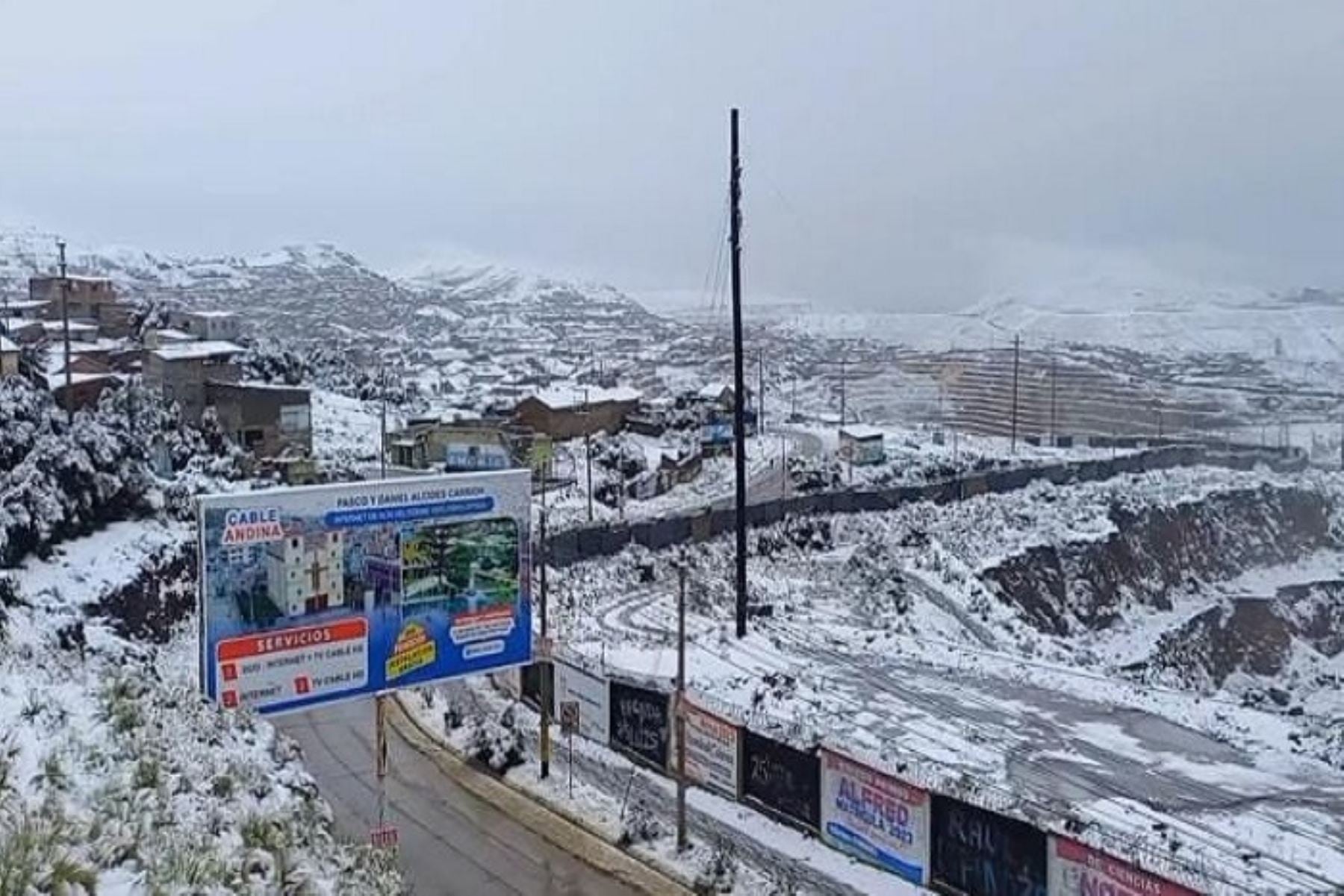 Las persistentes lluvias en los distritos pasqueños de Yarusyacán y Ticlacayán han puesto en vilo a los pobladores afectando a más de 20 familias. (Foto: Agencia Andina)