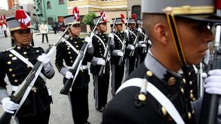 El presidente Ollanta Humala llega para dar inicio a la Parada Militar