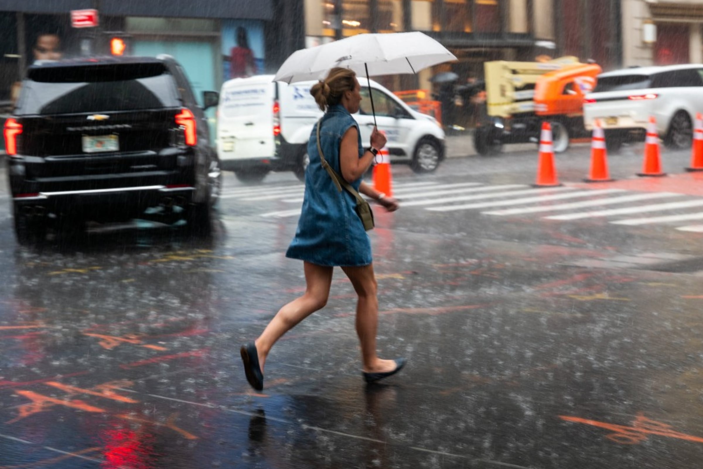 Los pronósticos señalan que los ciudadanos de ambos estados pueden presenciar tormentas intensas. (Crédito: SPENCER PLATT / GETTY IMAGES NORTH AMERICA / GETTY IMAGES VIA AFP)