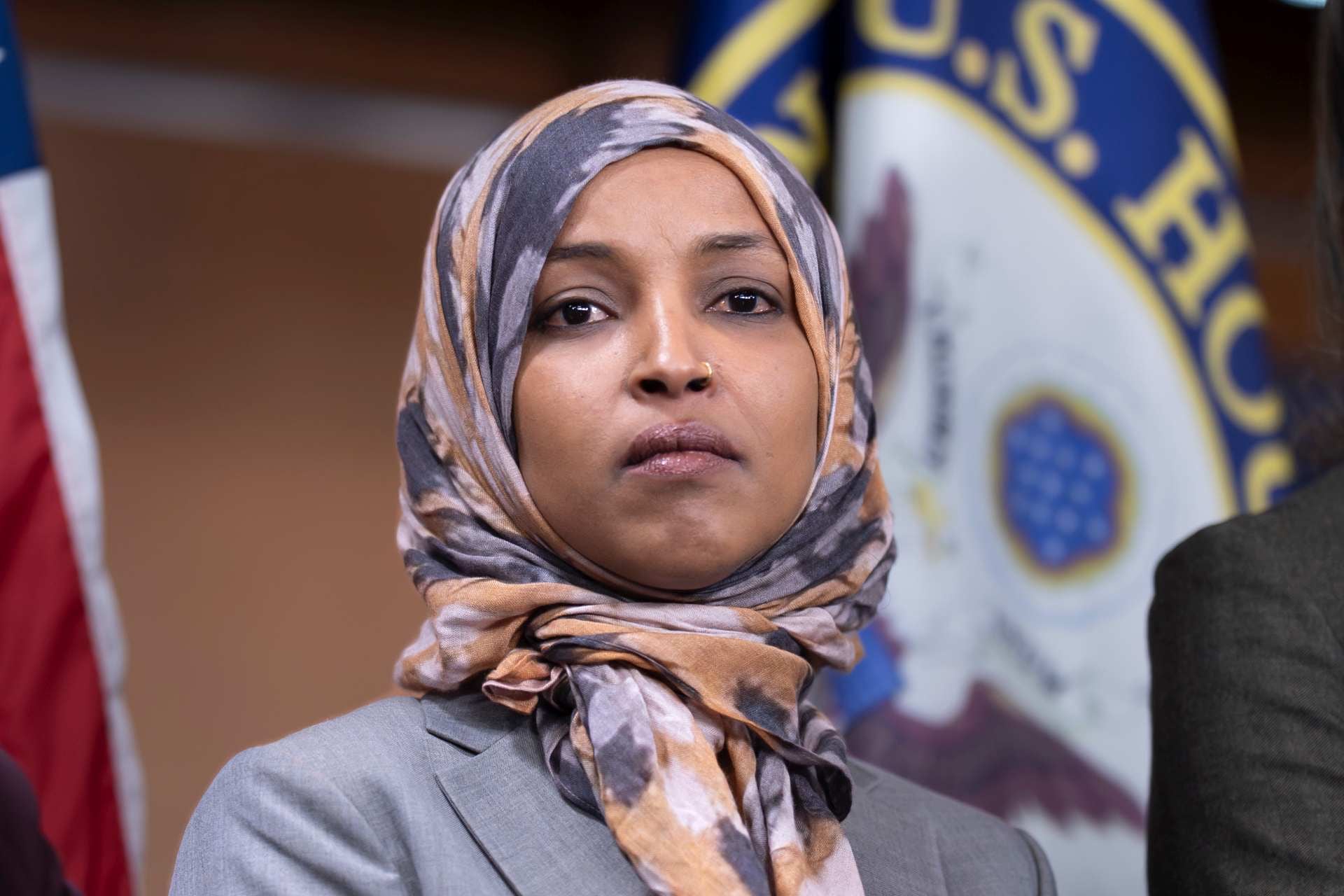 La representante demócrata Ilhan Omar en el Congreso en Washington, el 13 de enero del 2026. (AP foto/J. Scott Applewhite)