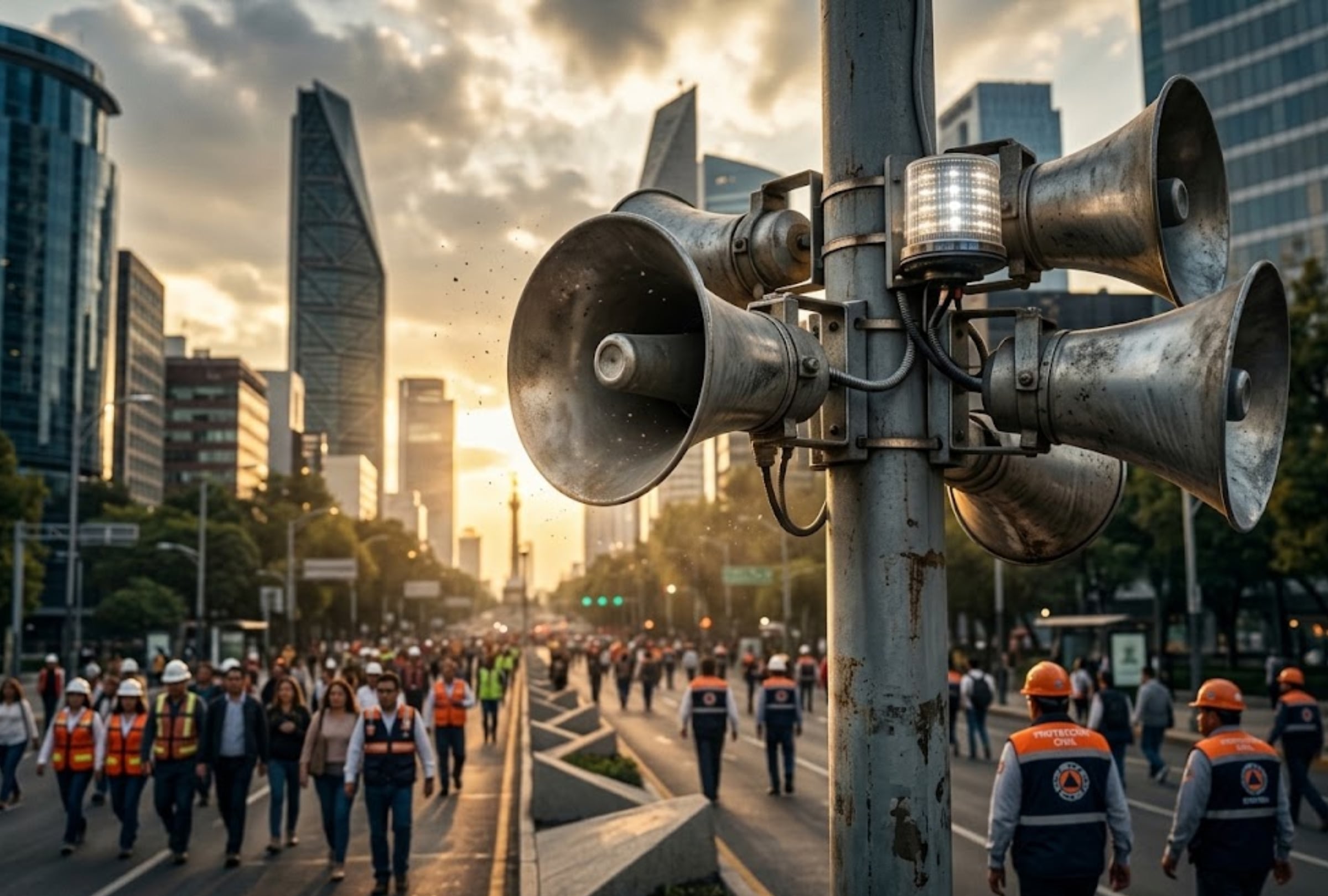 MÉXICO, 19-09-2026.- Revisa en qué estados sonará la alerta sísmica este 19 de septiembre durante el Segundo Simulacro Nacional 2026. FOTO: Imagen creada por la IA de Gemini para MAG de El Comercio.
