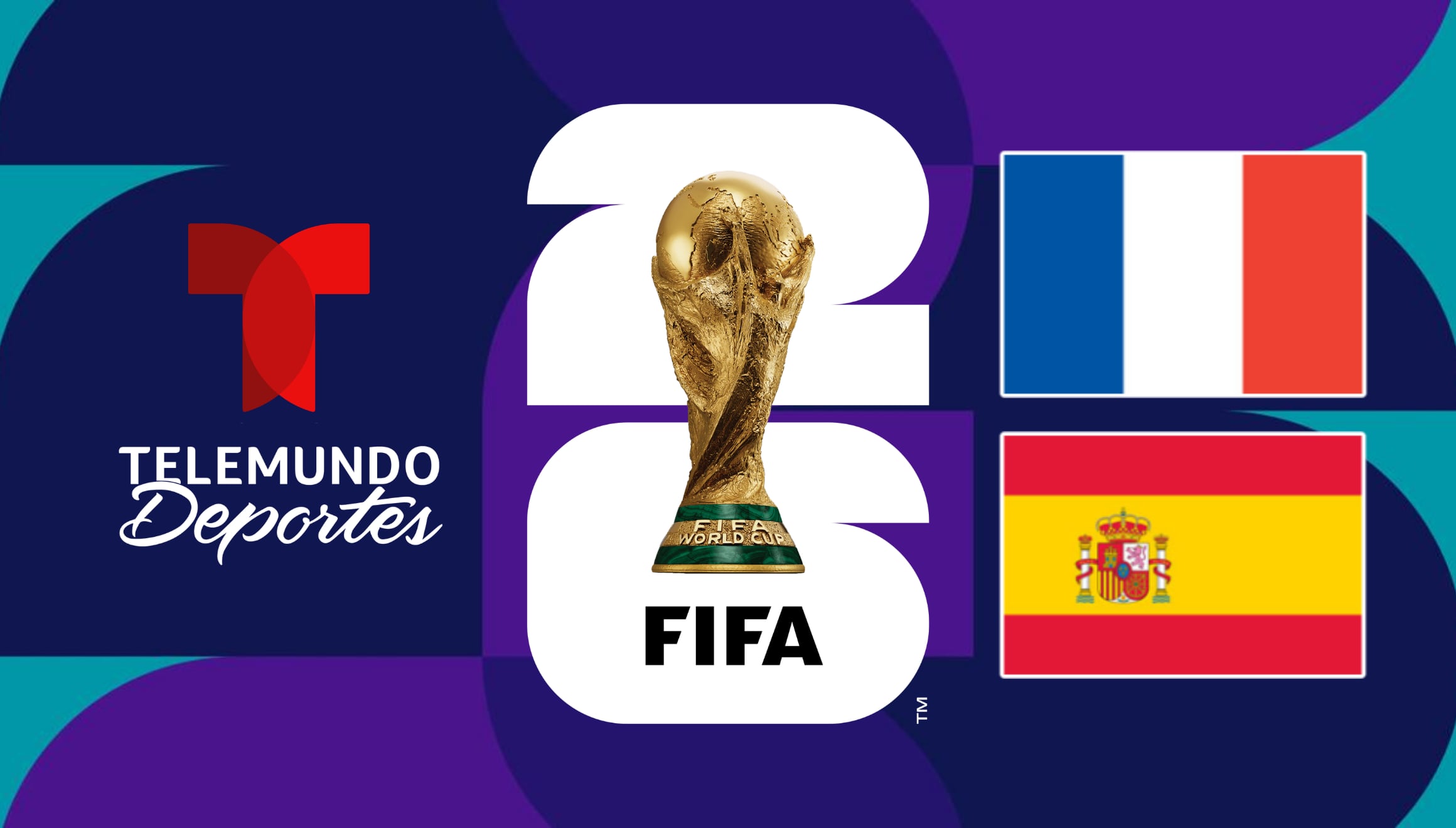 Los aficionados en EE.UU. pueden seguir el partido Francia vs. España en vivo a través de la señal de televisión abierta de Telemundo Deportes y sus opciones de fútbol online para esta vibrante semifinal de la Copa del Mundo 2026. | Crédito: fifa.com / Composición Gestión Mix