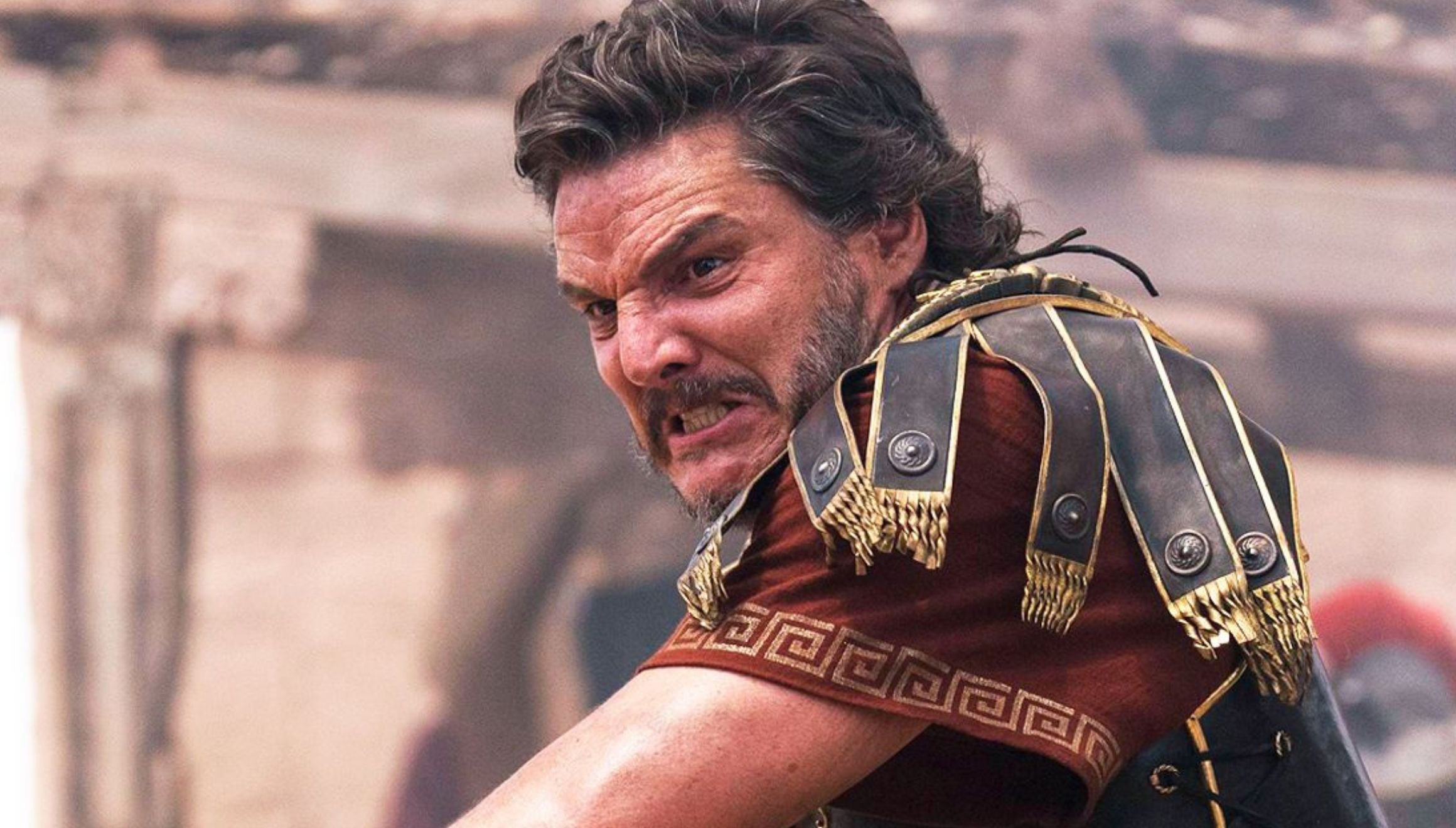 Pedro Pascal como Marcus Acacius en una escena de la película "Gladiator II" (Foto: Paramount Pictures)