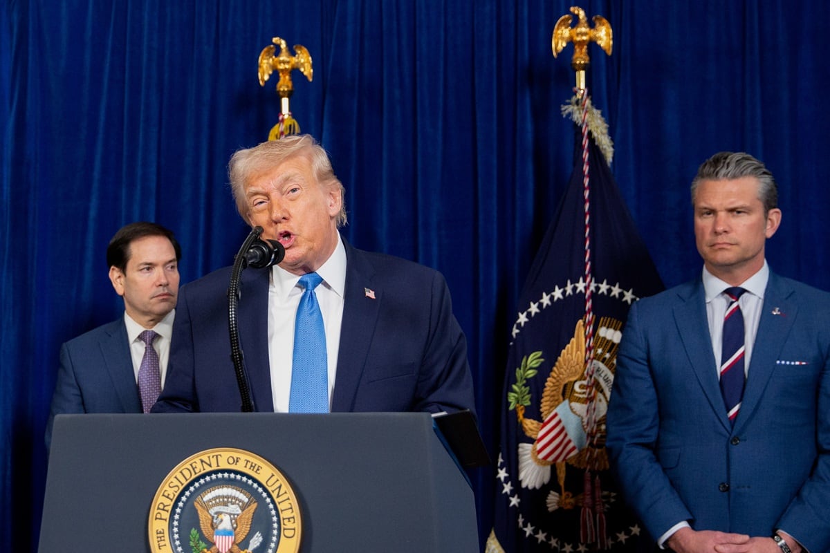 En una entrevista con NBC News, Trump también incluyó en el equipo encargado de Venezuela a su vicepresidente, JD Vance, (EFE/EPA/NICOLE COMBEAU)