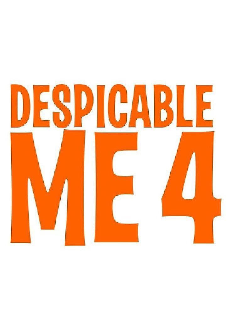 En la imagen promocional de "Despicable Me 4", se luce la tipografía característica de la saga de animación (Foto: Universal Pictures)