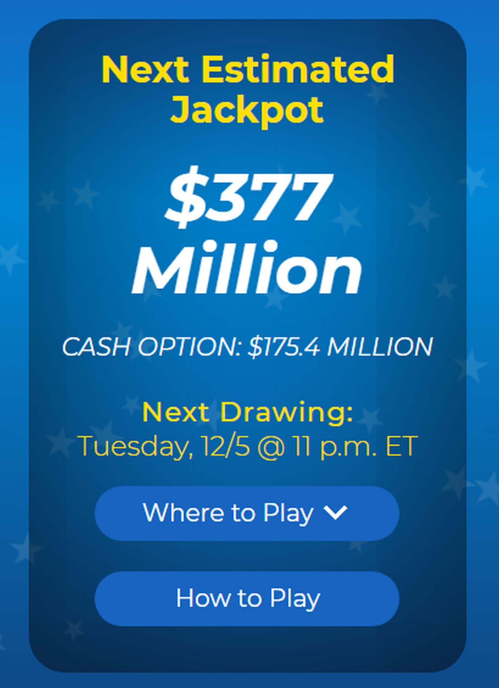 El pozo de Mega Millions para el 5 de diciembre viene generando expectativa (Foto: Mega Millions)