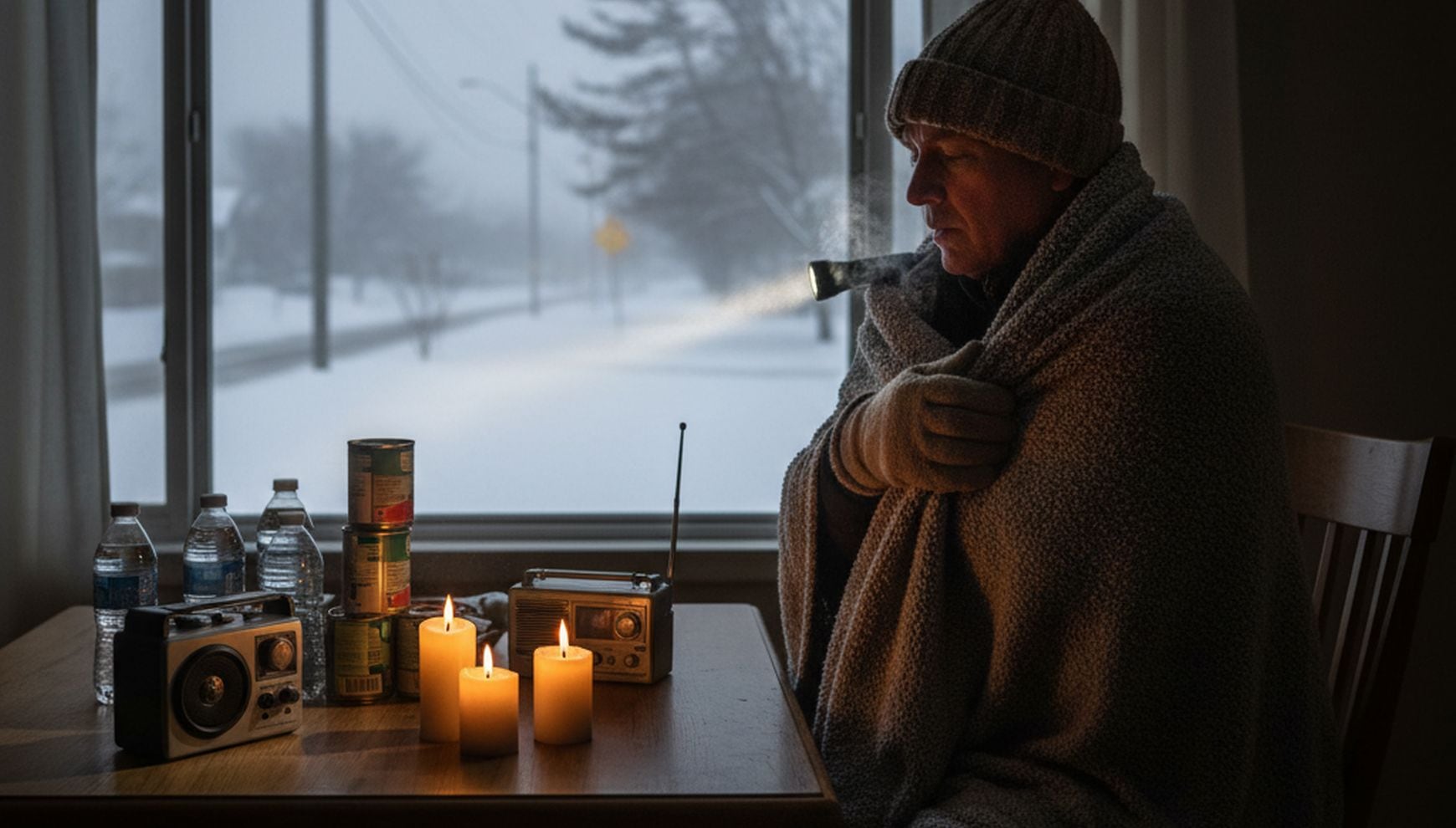 Bajo cero y sin electricidad: errores que pueden costarte la vida durante un apagón invernal (Crédito: Imagen creada por El Comercio MAG usando la IA de Perplexity)