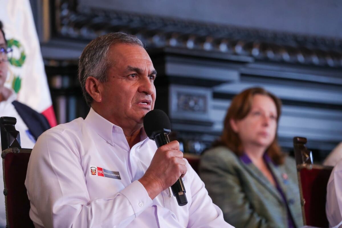 Ministro del Interior reiteró que el Gobierno prepara un “golpe importante” frente a protestas. Foto: Mininter