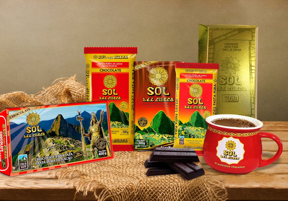 Incasur tiene como marca emblema a chocolate Sol del Cusco.