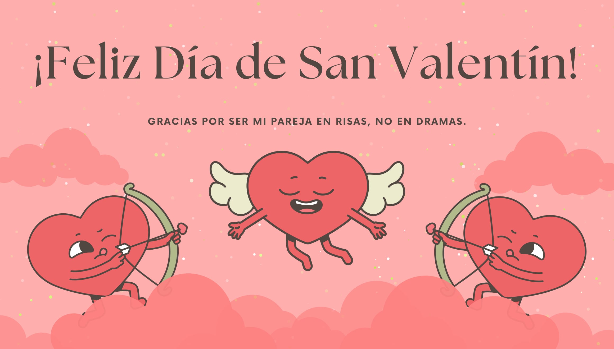 Gracias por ser mi pareja en risas, no en dramas. | Crédito: canva.com / Composición Gestión Mix