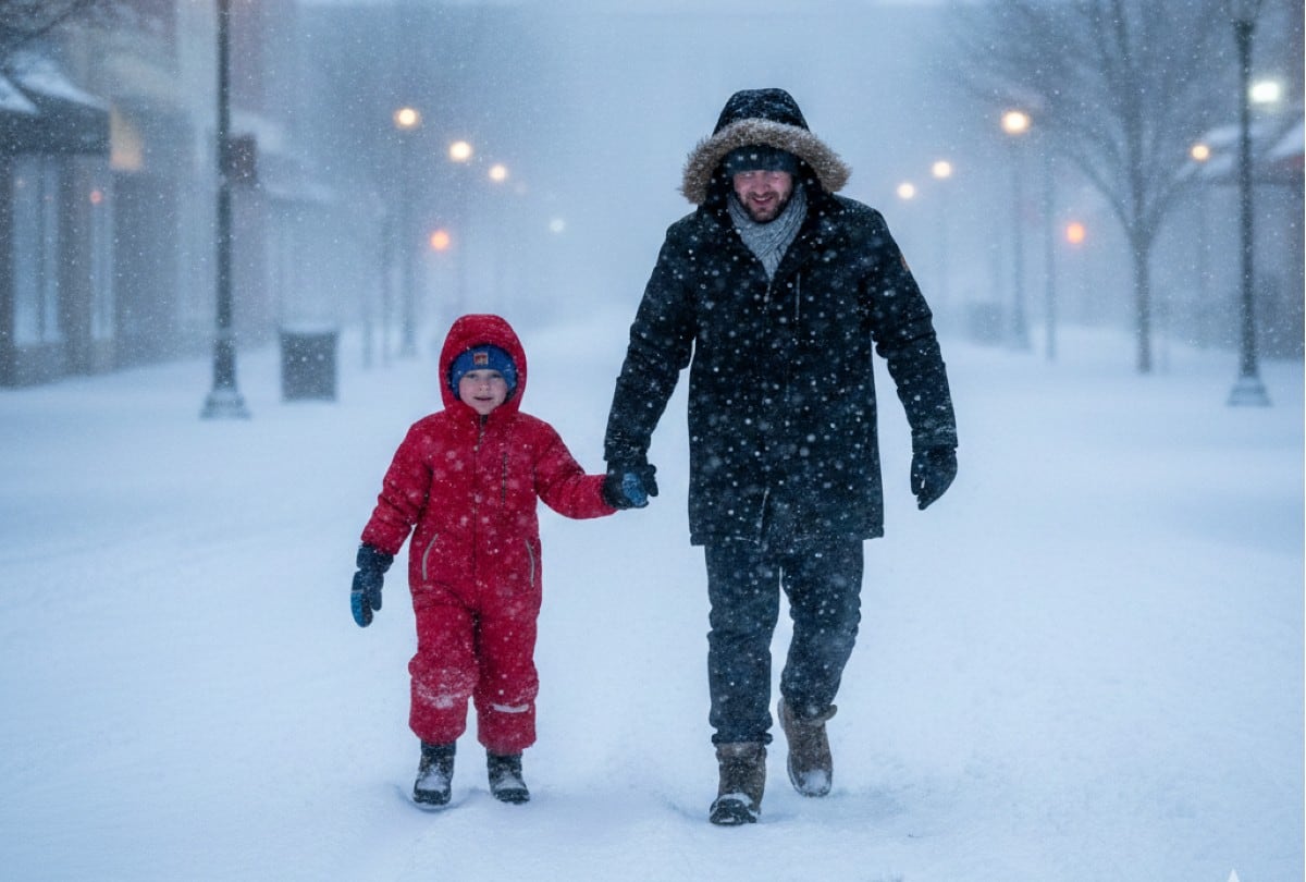En EE.UU., el frío extremo mantiene en alerta a millones de familias tras el avance de una fuerte tormenta invernal. | Crédito: Imagen creada por El Comercio MAG usando la IA de Gemini