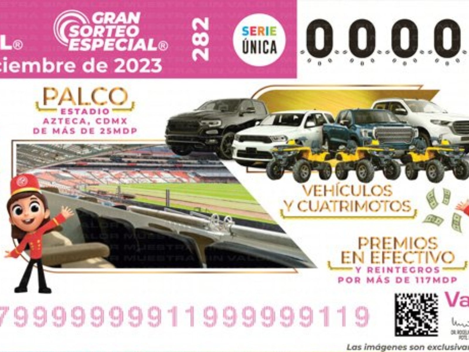 Revisa aquí los resultados del Gran Sorteo Especial 282 de la Lotería Nacional de México, que se jugó el martes 19 de diciembre.