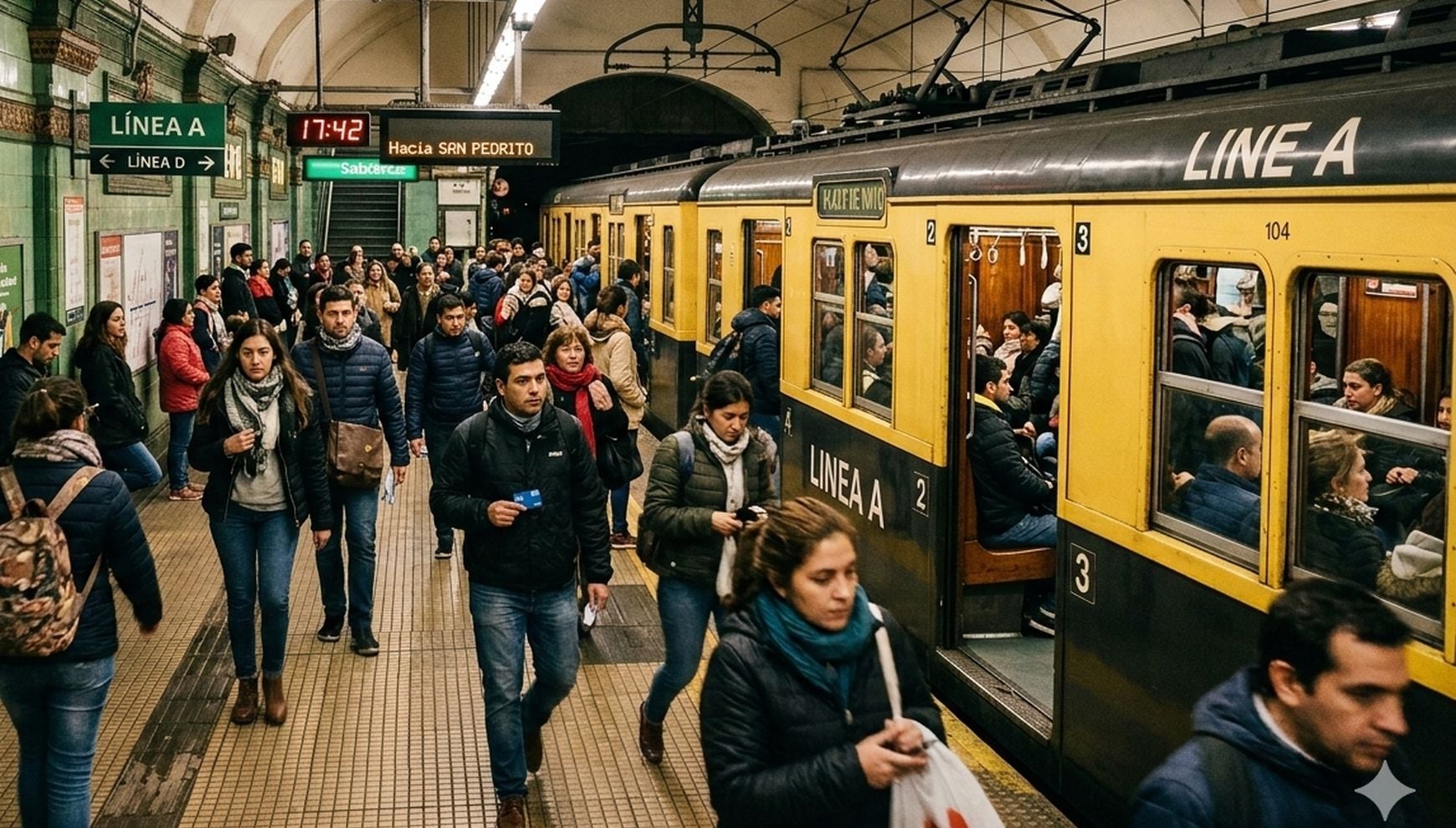 El paro convocado por el FreSU no incluye, por ahora, una medida de fuerza directa en el transporte, pero los cortes y marchas en el centro porteño impactarán en la circulación habitual (Crédito: Imagen creada por Gestión Mix usando la IA de Gemini)