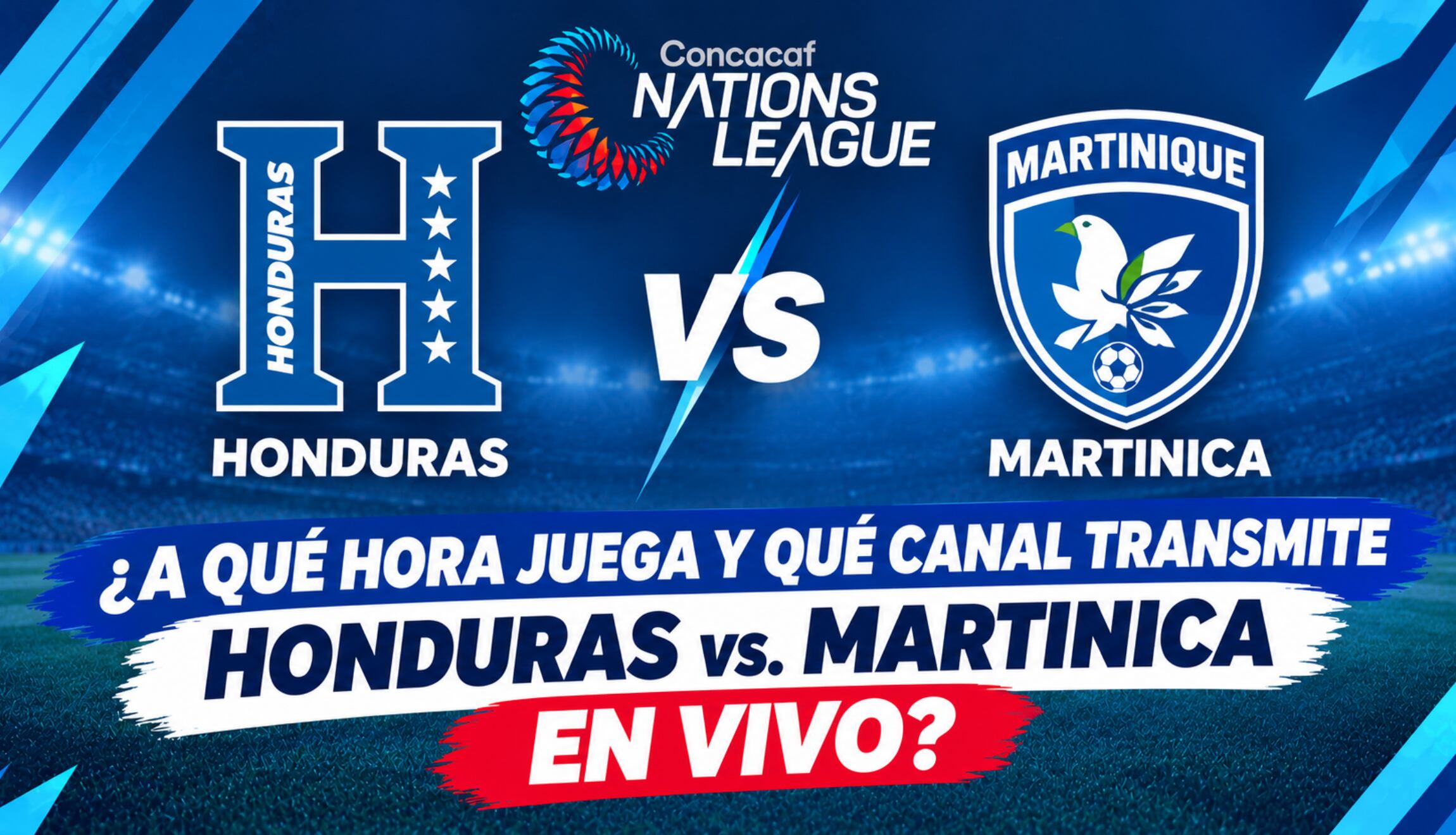 Consulta los horarios y canales para ver Honduras vs. Martinica EN VIVO y EN DIRECTO, este viernes 2 de octubre, por la Jornada 3 de la Concacaf Nations League. (Foto: Imagen creada por Gestión Mix utilizando la IA de Chat GPT)