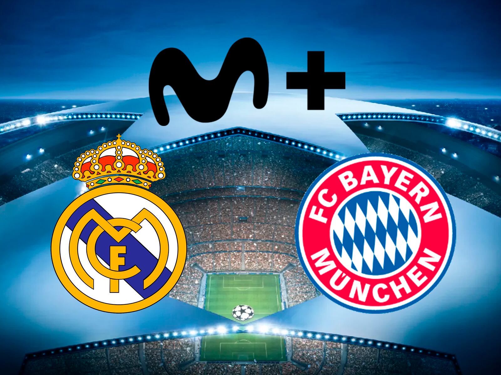 Movistar+ ofreció la transmisión del Real Madrid vs Bayern Múnich por la semifinal de UEFA Champions League.| Foto: Composición Audiencias GEC