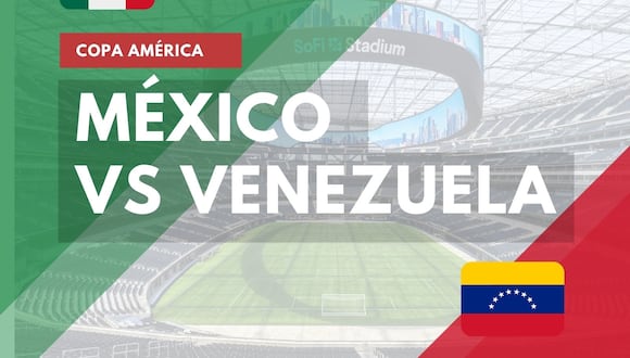 Consulta los horarios del juego entre México vs. Venezuela por la Copa América 2024 | Foto: Conmebol/ Composición Mix