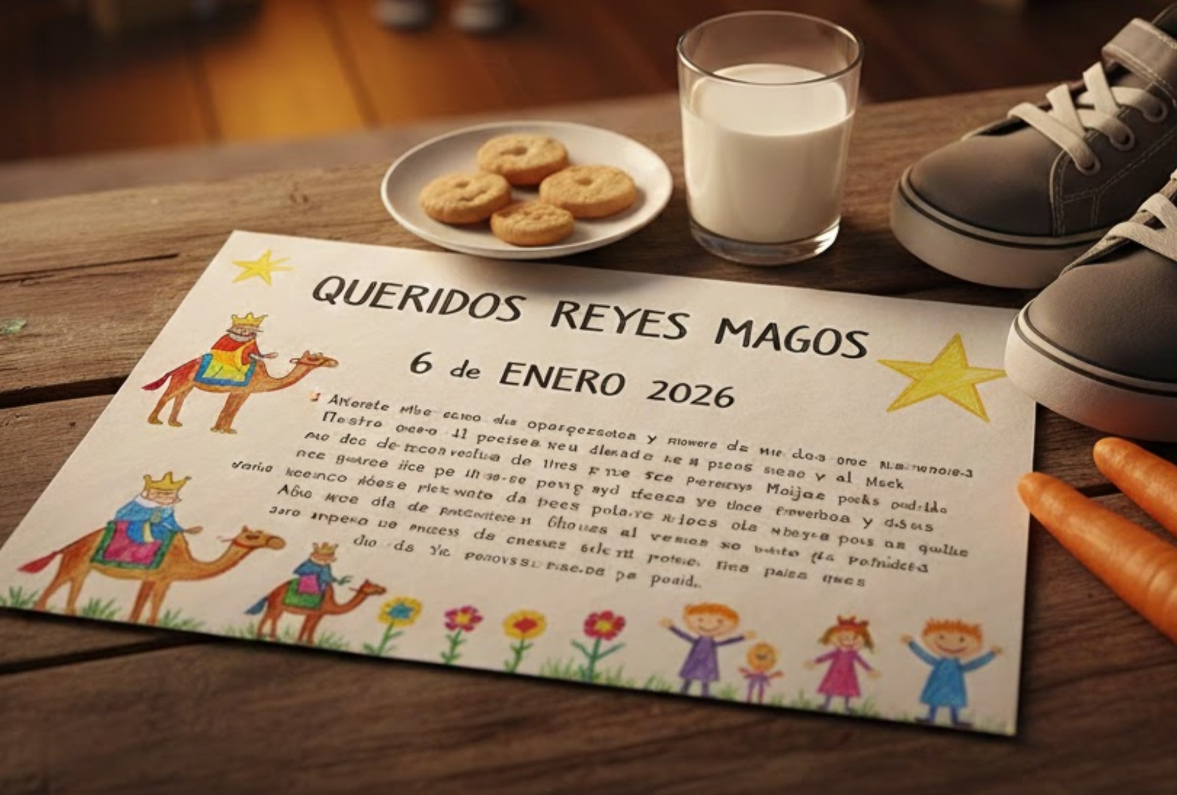 MADRID (ESPAÑA), 06/01/2026.- Aprende por qué se celebra el Día de Reyes en España y México y utiliza estas 15 cartas modelo para mantener viva la magia en niños, adolescentes y adultos. IMAGEN CREADA POR NOÉ YACTAYO CON GEMINI AI PARA GESTIÓN MIX