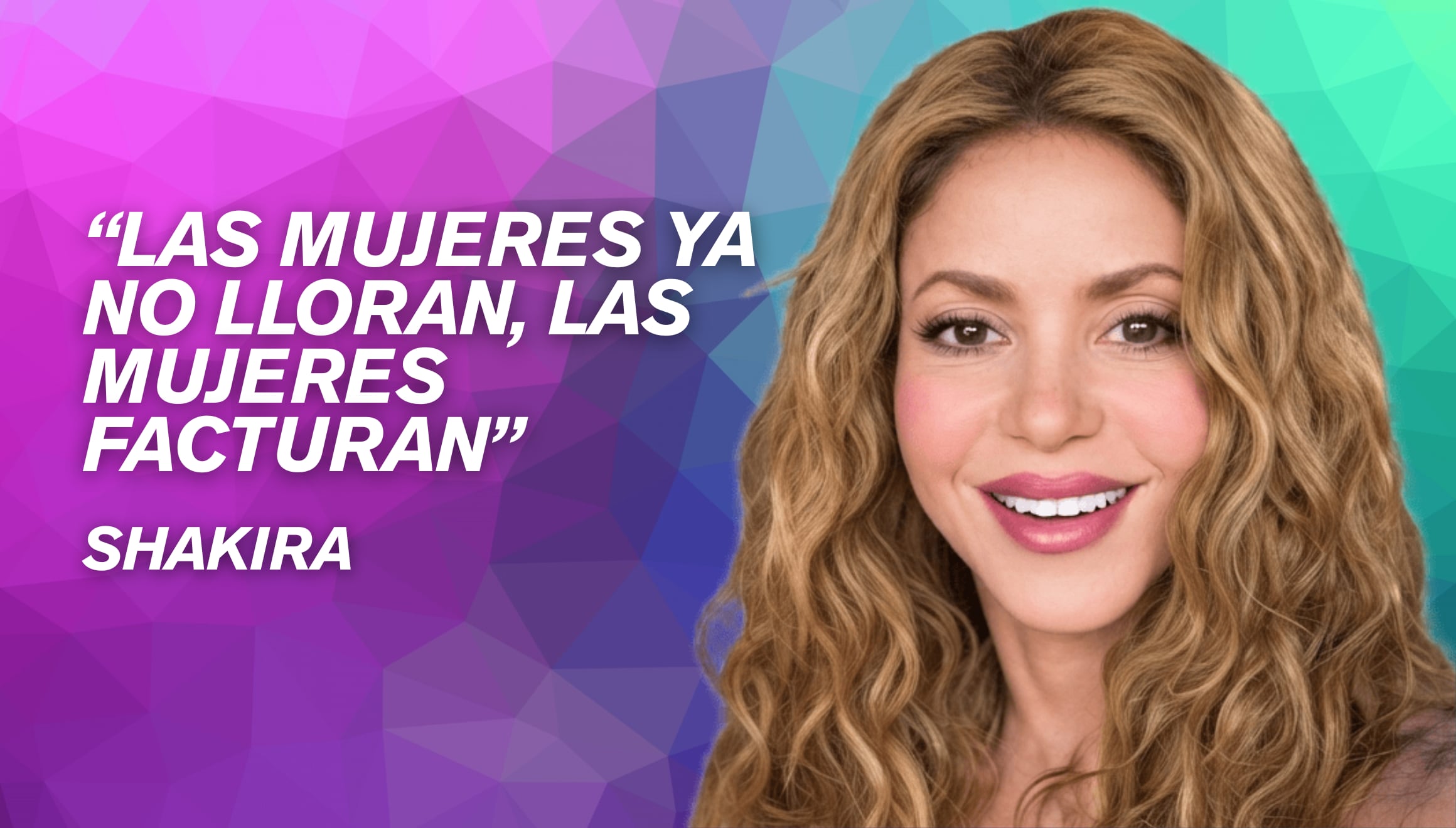 La cantante colombiana Shakira durante una presentación en vivo. Su célebre frase “Las mujeres ya no lloran, las mujeres facturan” se convirtió en un símbolo de empoderamiento. | Crédito: Shakira / Facebook / Composición Gestión Mix