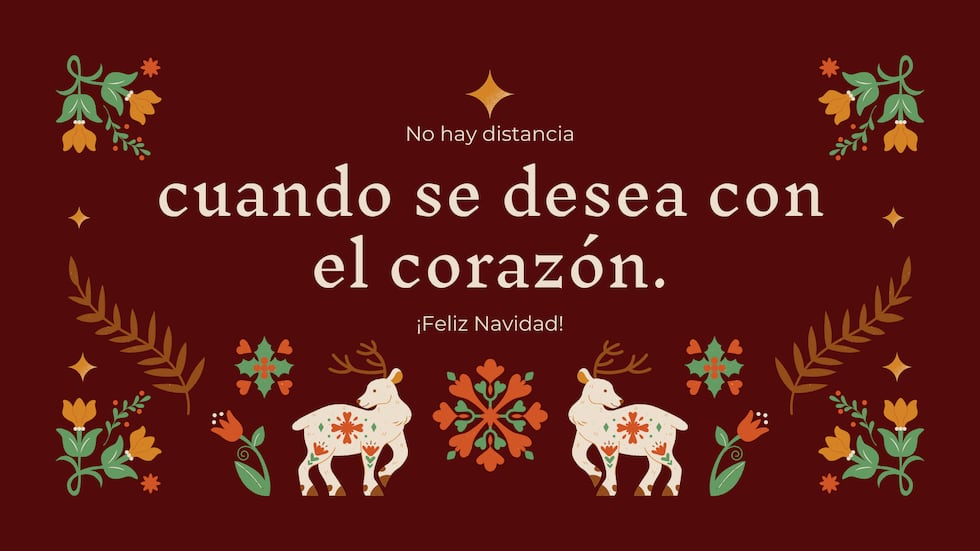 No hay distancia cuando se desea con el corazón. ¡Feliz Navidad! | Crédito: Canva / Composición Mix