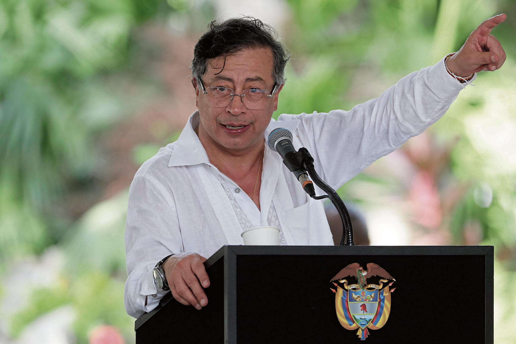 El presidente de Colombia, Gustavo Petro, insiste en desconocer la peruanidad del distrito Santa Rosa de Loreto, en la isla Chinería. EFE/ Carlos Ortega
