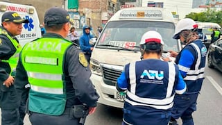 ATU plantea reducir multas para 41 infracciones del transporte regular y especial