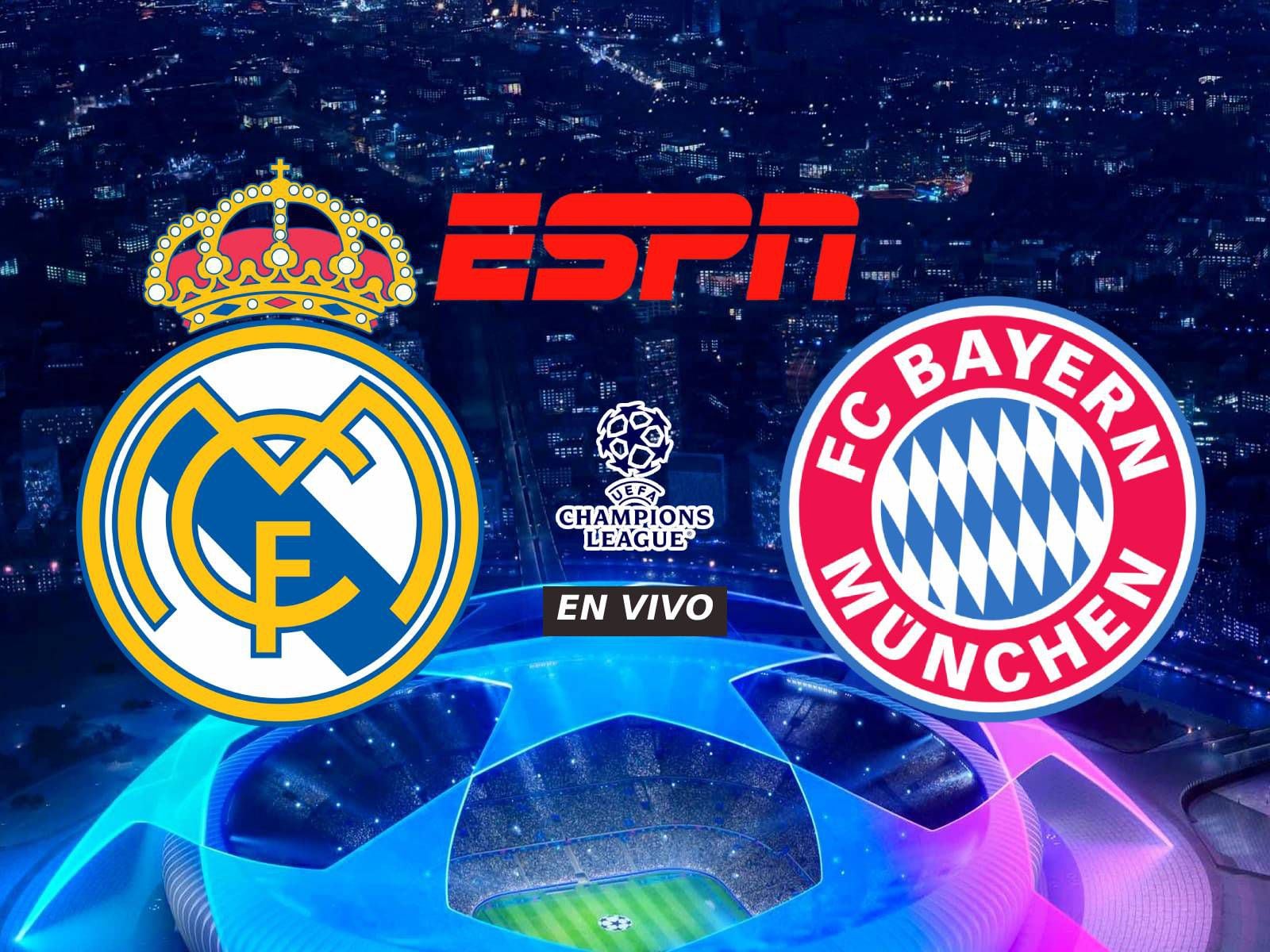 ESPN transmite todos los partidos de la UEFA Champions League como es el caso del Real Madrid vs. Bayern Múnich. (Foto: Composición)