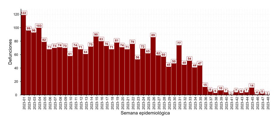 DEFUNCIONES POR COVID-19, PERÚ 2023