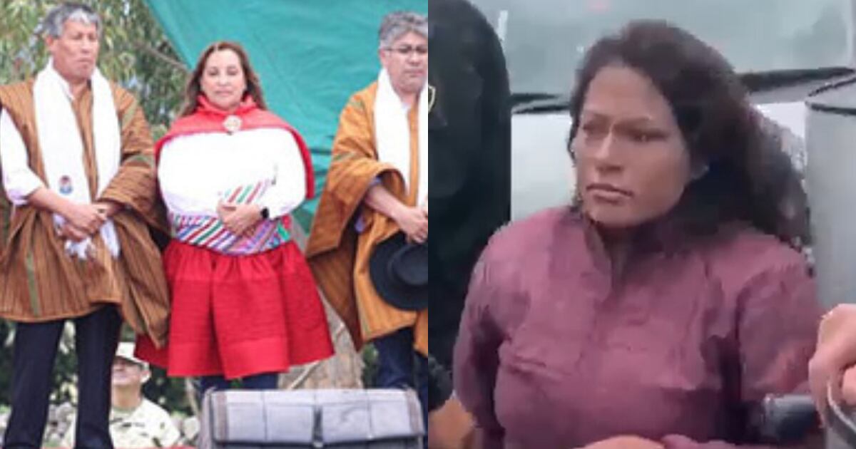 Mujer agrede a Dina boluarte en Ayacucho. Foto: Canal N