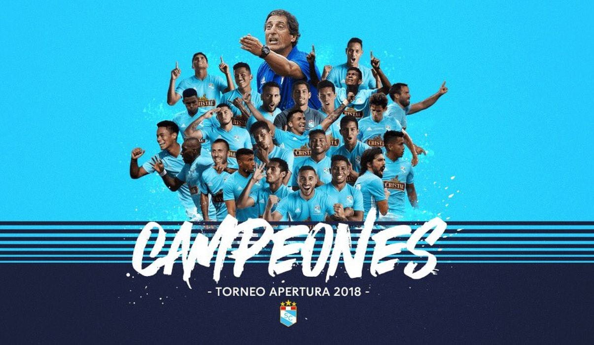 Sporting Cristal Ganó el Torneo Apertura 2018, lo que lo clasificó a la Copa Libertadores y le dio el derecho de jugar la final nacional. Finalmente venció a Alianza Lima en esta instancia y se coronó campeón nacional. (Foto Cristal)