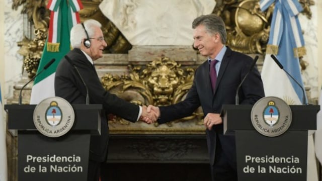 Presidentes de Argentina e Italia apoyan "acelerar" acuerdo Mercosur-UE