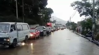 COEN: Huaico bloquea la Carretera Central en Chaclacayo