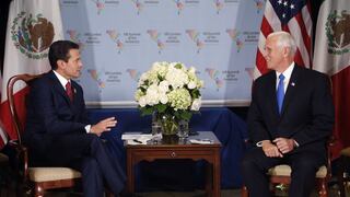 Mike Pence y Peña Nieto se reúnen, pero sin hablar del muro fronterizo