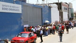 SAT envía al depósito municipal 84 vehículos en Lima por deudas por S/ 228 mil