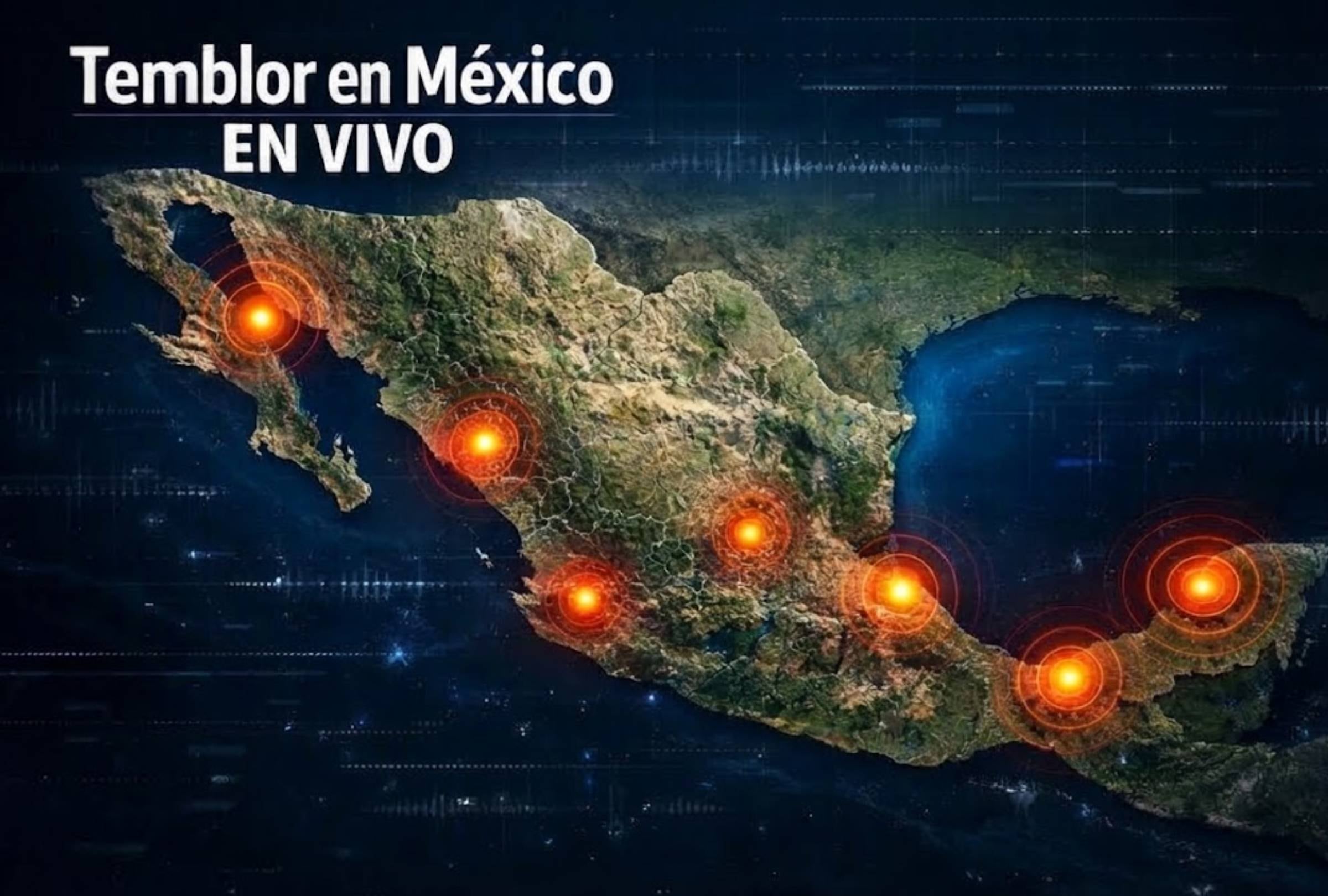 Sigue el reporte oficial del Servicio Sismológico Nacional (SSN) sobre los últimos temblores registrados en México hoy. (Imagen creada por Copilot para Gestión Mix)