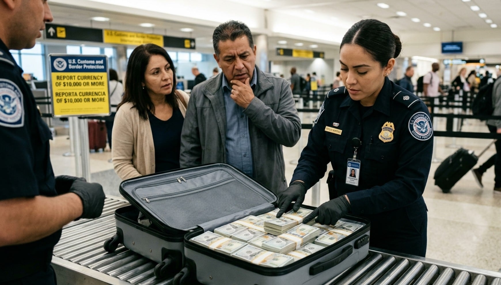 La CBP recuerda las reglas para ingresar dinero en efectivo a EE.UU. | Crédito: Imagen creada por El Comercio MAG usando Gemini