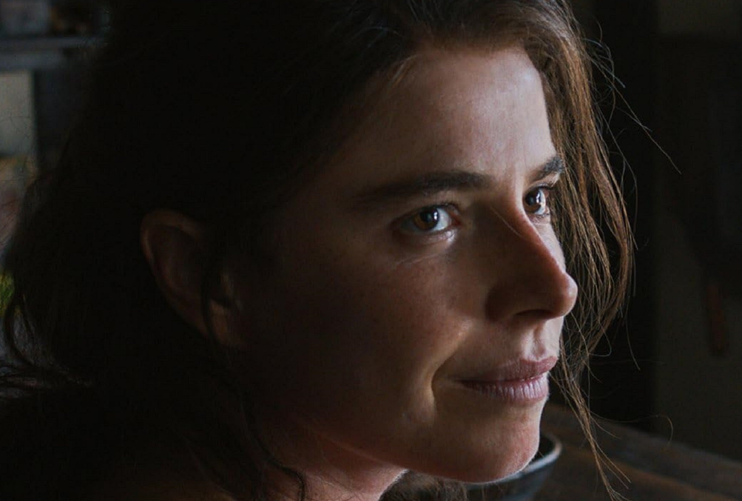 Jessie Buckley como Agnes Shakespeare, esposa de Wiliam, en la película "Hamnet" (Foto: Universal Pictures)