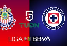 Canal 5 y TUDN televisaron el partido Cruz Azul 2-1 Chivas de Guadalajara por el Torneo Clausura 2026
