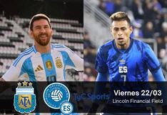 TyC Sports transmitió el partido Argentina 3-0 El Salvador (22/03/2024)