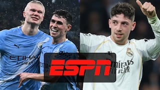 ESPN transmitió Real Madrid 2-1 (5-1) Manchester City por la vuelta de 8vos de final de Champions League (11/03/2026)