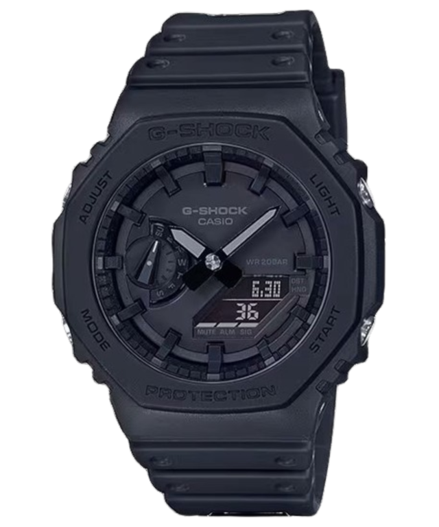 El G-Shock GA-2100-1A1 es resistente a impactos y al agua hasta una presión de 20 bares (200 metros). (Foto: Casio)
