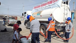 Shougang Hierro Perú apoya abastecimiento de agua en AA.HH. y PP.JJ. de Marcona