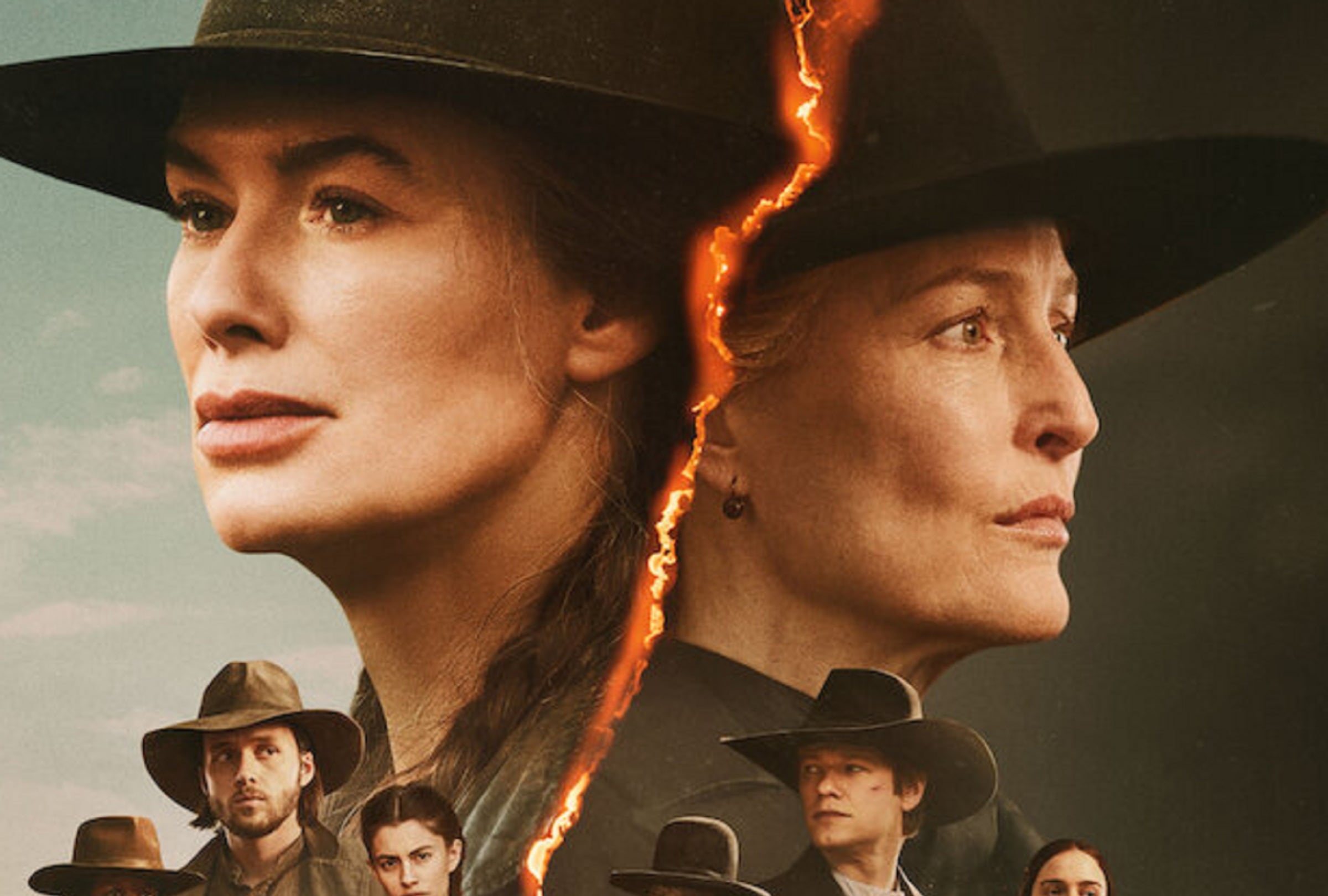 Fiona Nolan (Lena Healey) y Constance Van Ness (Gillian Anderson) son las protagonistas de la serie western "Los abandonados", que no tendrá una segunda temporada (Foto: Netflix)